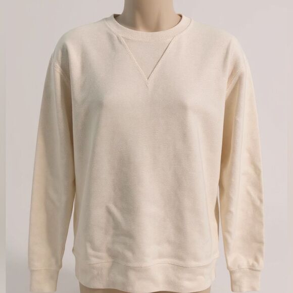 Everlane Cream Long Sleeve Crewneck Top. Size Small. EUC - Picture 1 of 5